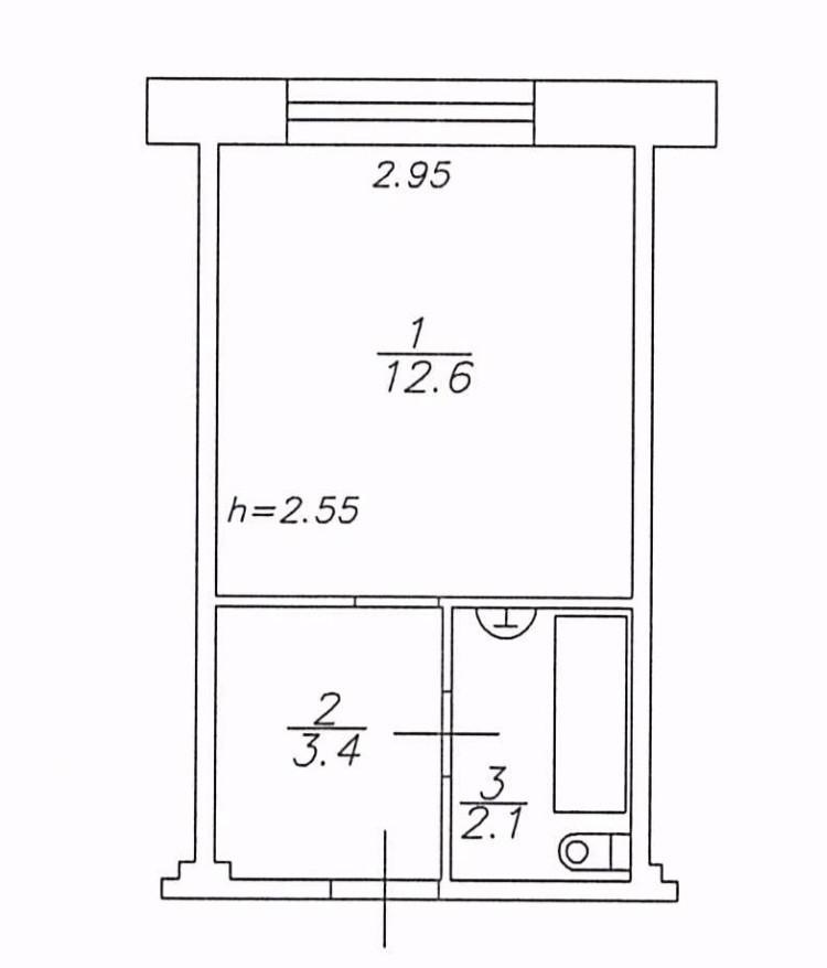 1-комнатная 18 м2 в ЖК undefined корпус null этаж 5