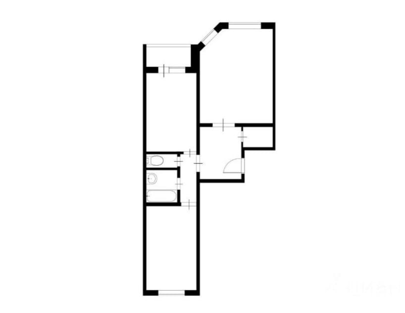 2-комнатная 60.3 м2 в ЖК undefined корпус null этаж 10