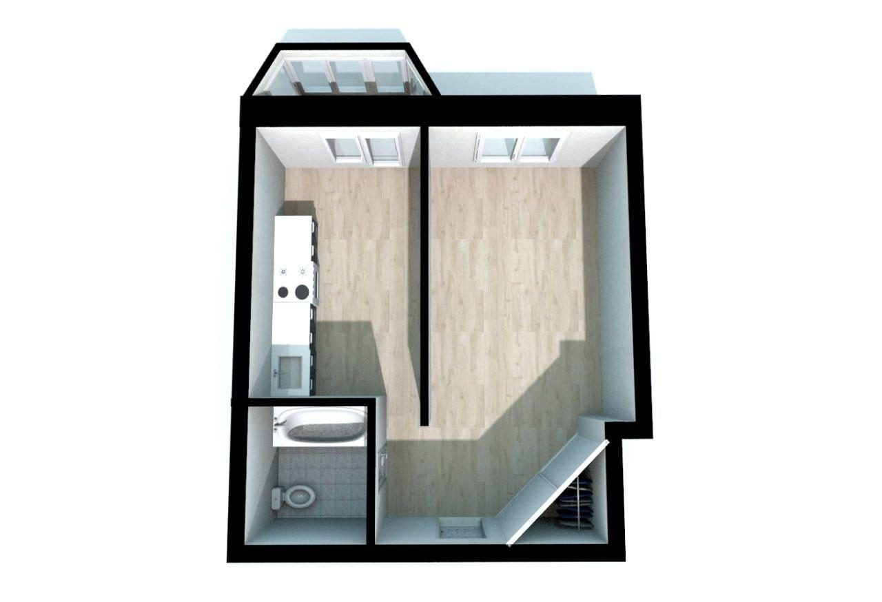 2-комнатная 43.8 м2 в ЖК undefined корпус null этаж 7
