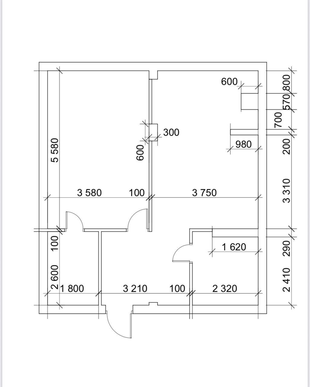 2-комнатная 58 м2 в ЖК undefined корпус null этаж 11