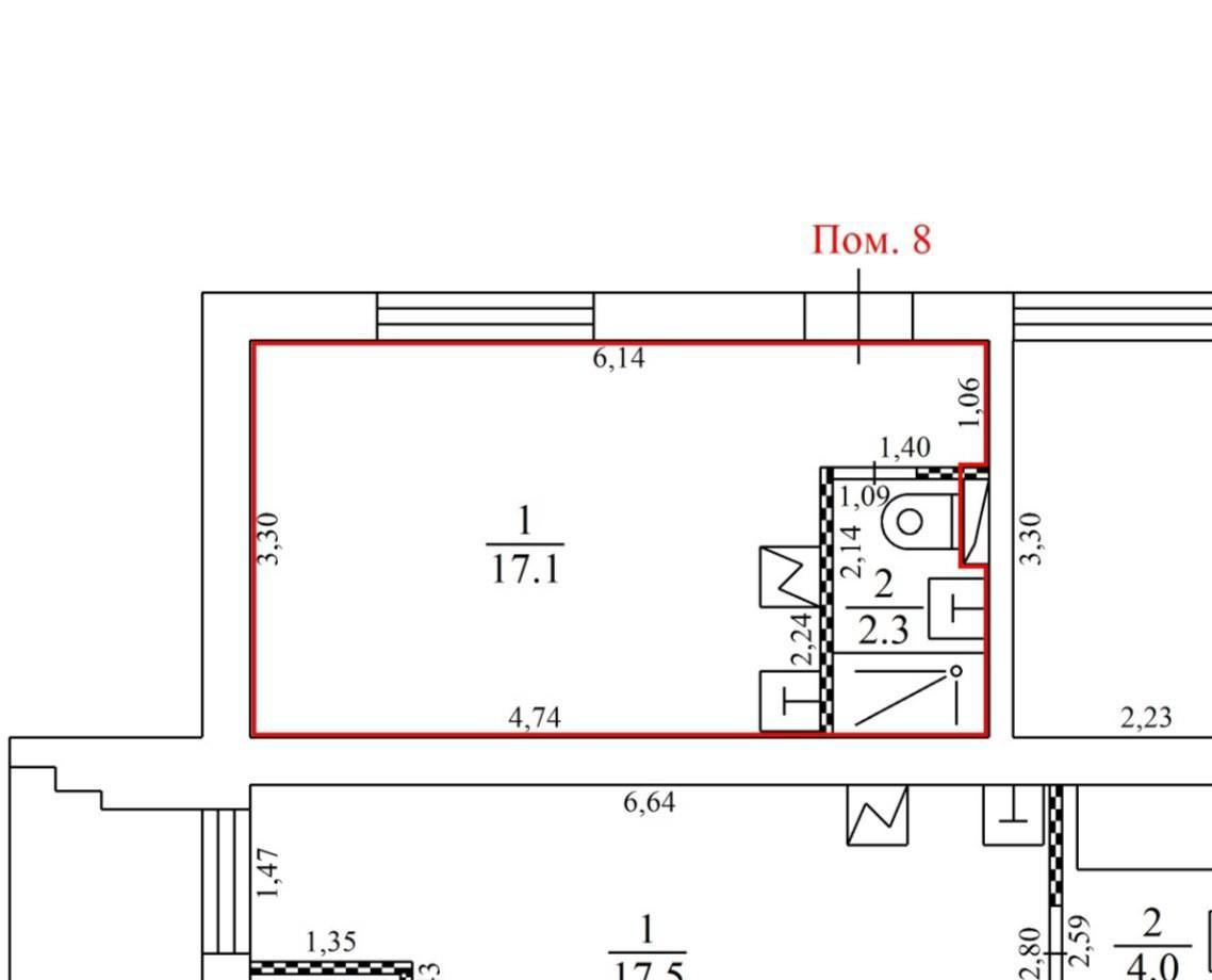 Студия 19.4 м2 в ЖК undefined корпус null этаж null