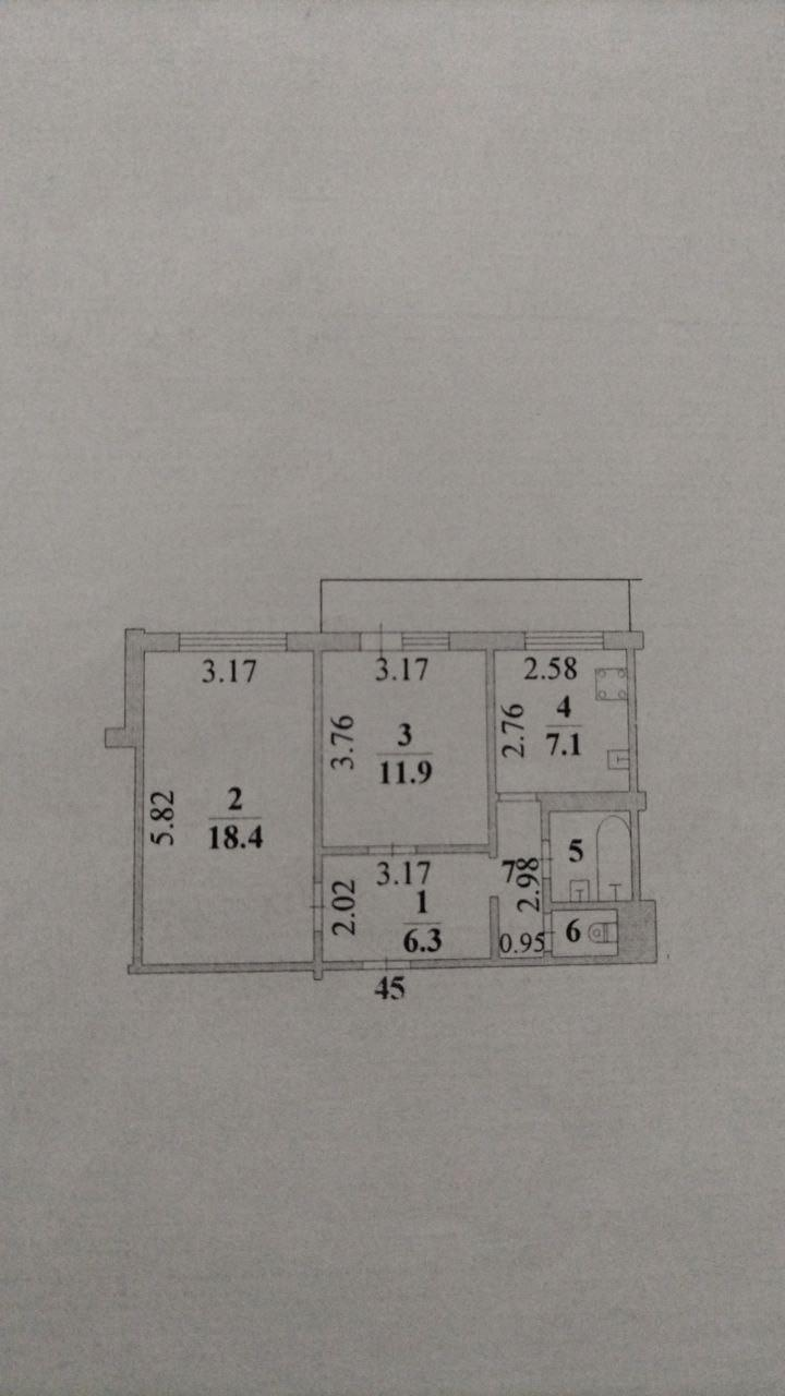 2-комнатная 50.1 м2 в ЖК undefined корпус null этаж 2