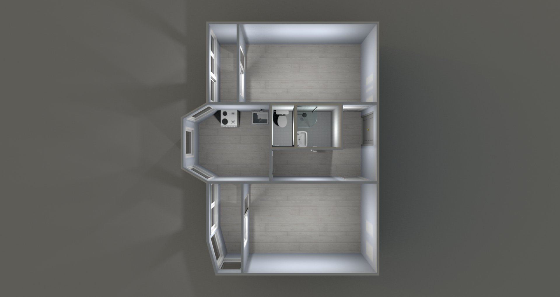 2-комнатная 60.7 м2 в ЖК undefined корпус null этаж 3