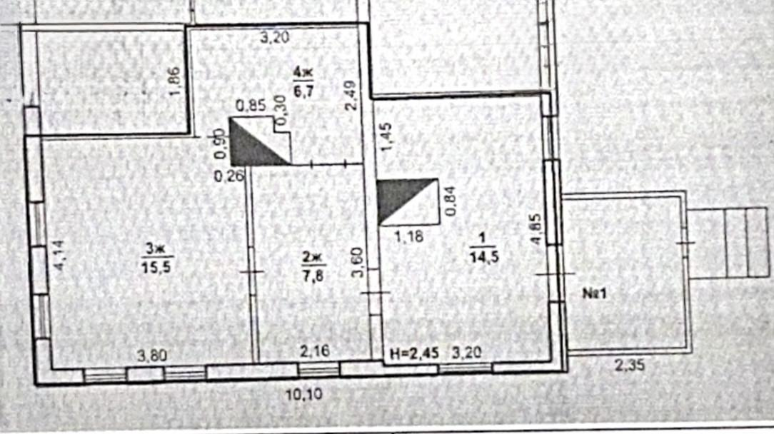 2-комнатная 44.5 м2 в ЖК undefined корпус null этаж 1