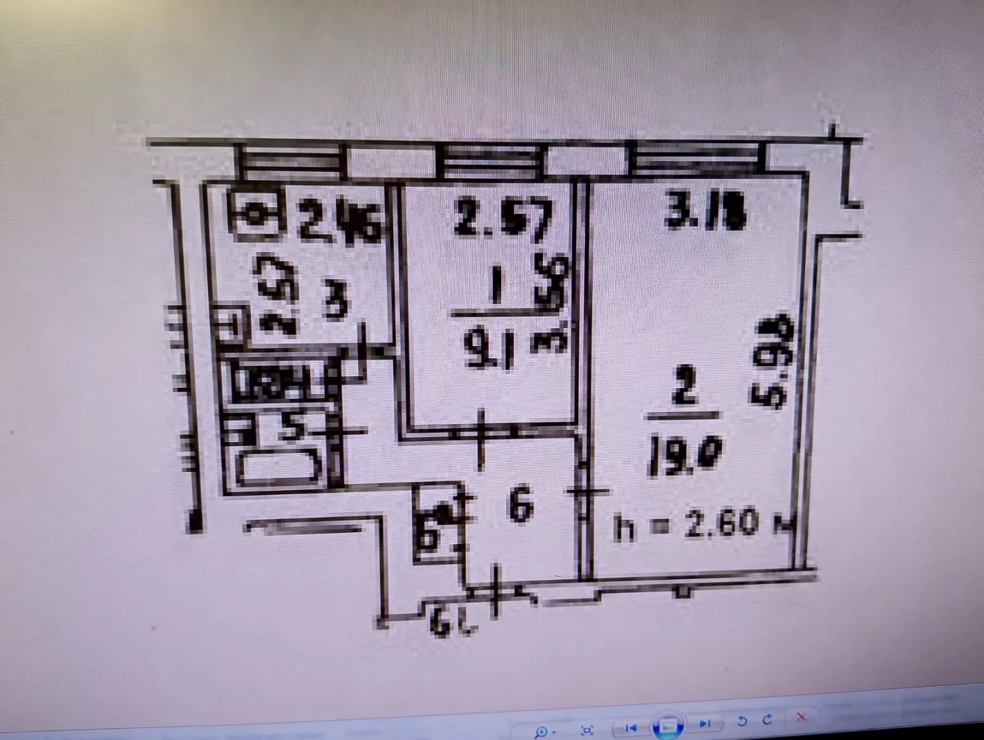 2-комнатная 44.8 м2 в ЖК undefined корпус null этаж 7