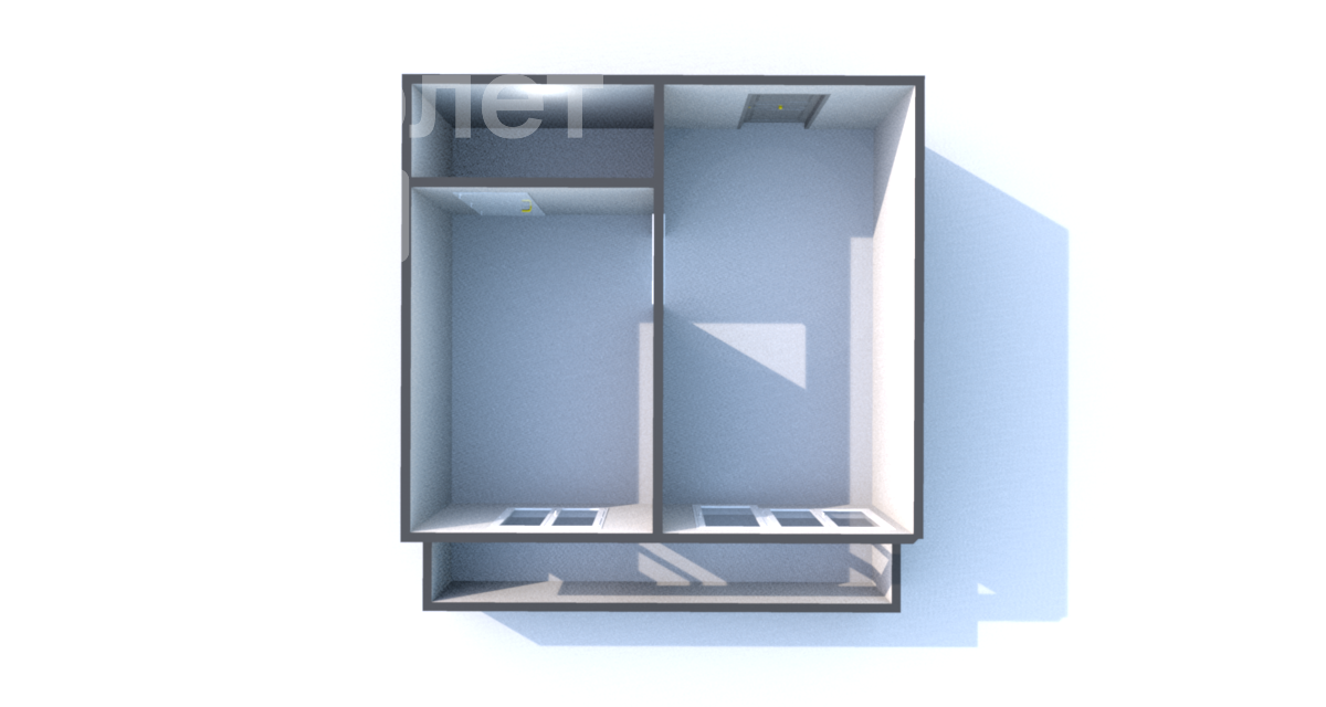 1-комнатная 30.7 м2 в ЖК undefined корпус null этаж 5