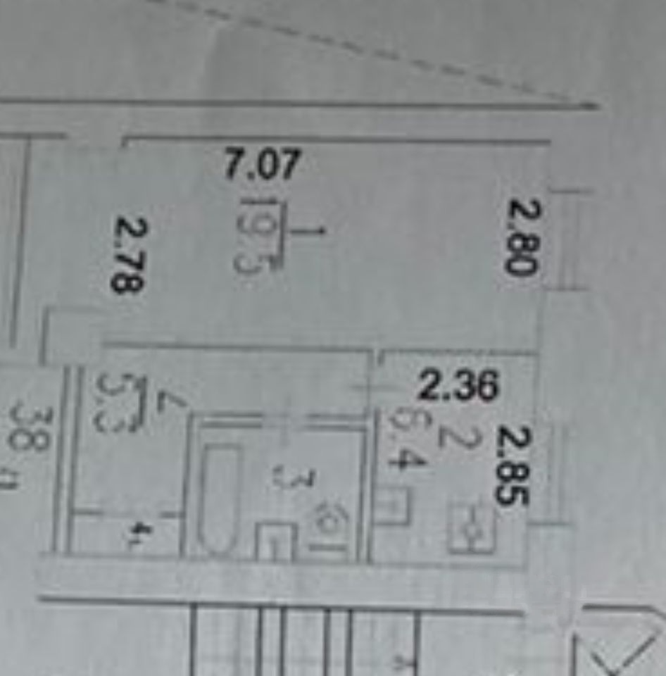 1-комнатная 36.1 м2 в ЖК undefined корпус null этаж 2