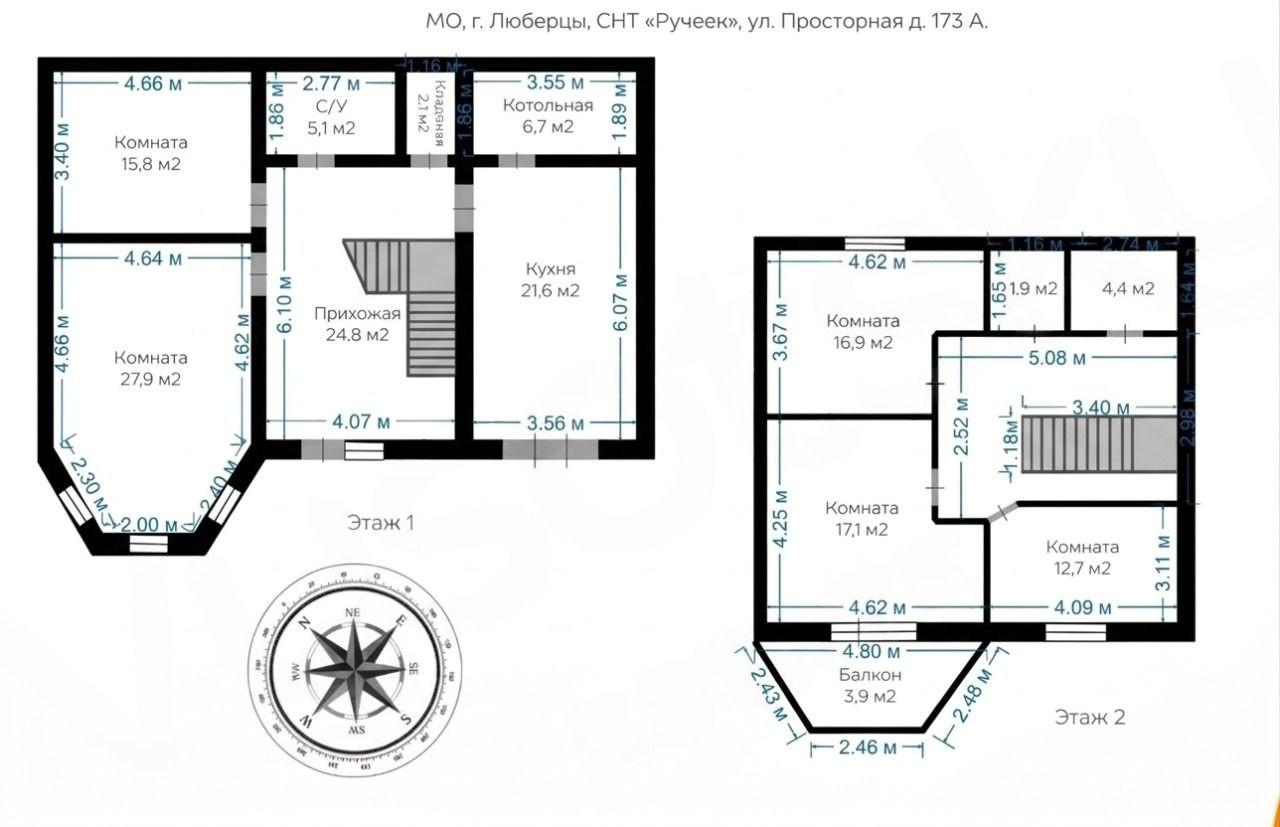 5-комнатная 173.1 м2 в ЖК undefined корпус null этаж null