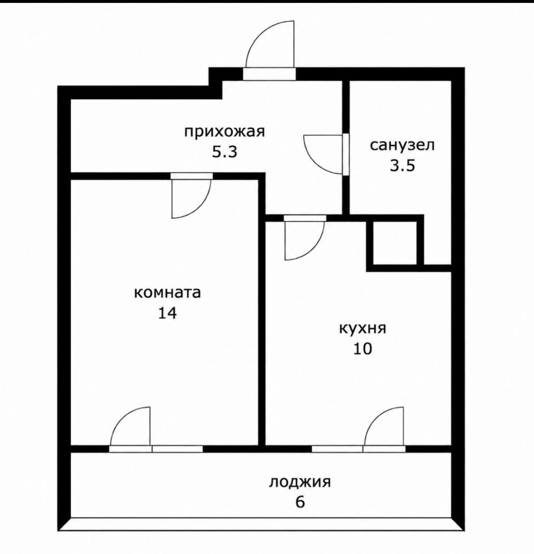 1-комнатная 32.8 м2 в ЖК undefined корпус null этаж 17