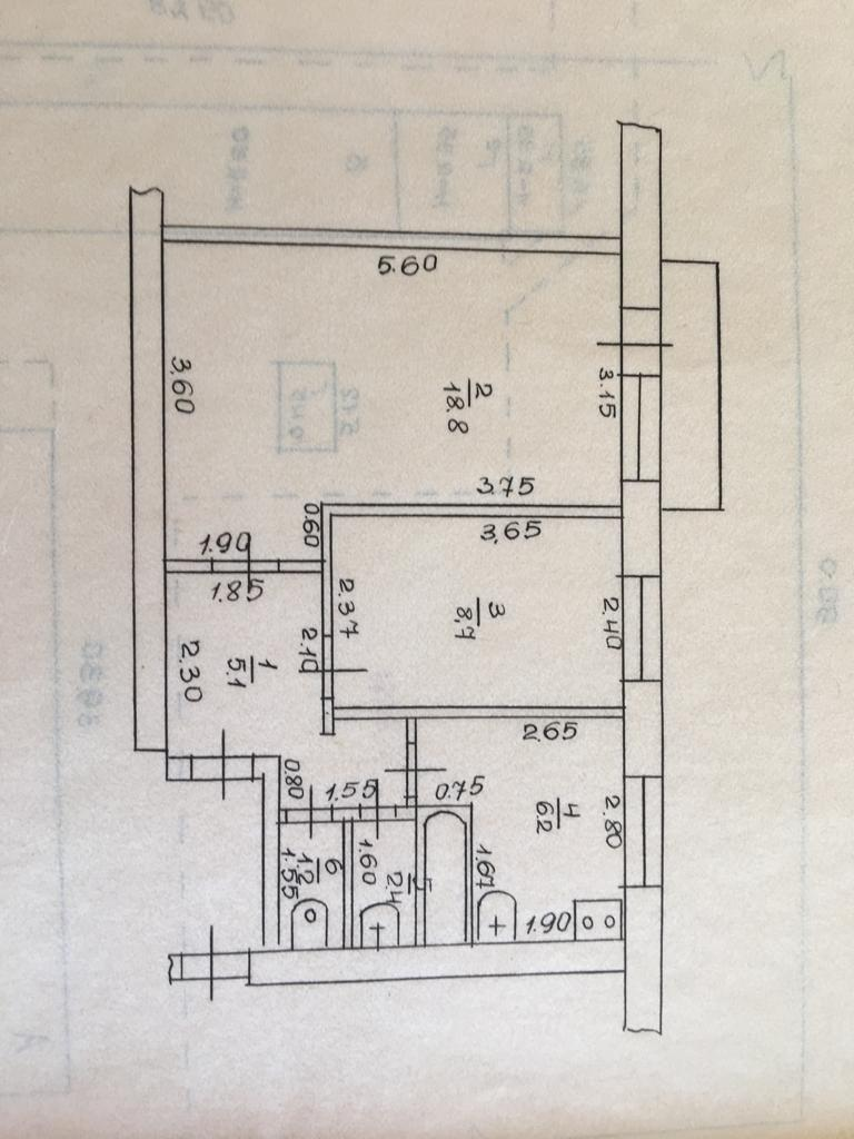 2-комнатная 44 м2 в ЖК undefined корпус null этаж 2