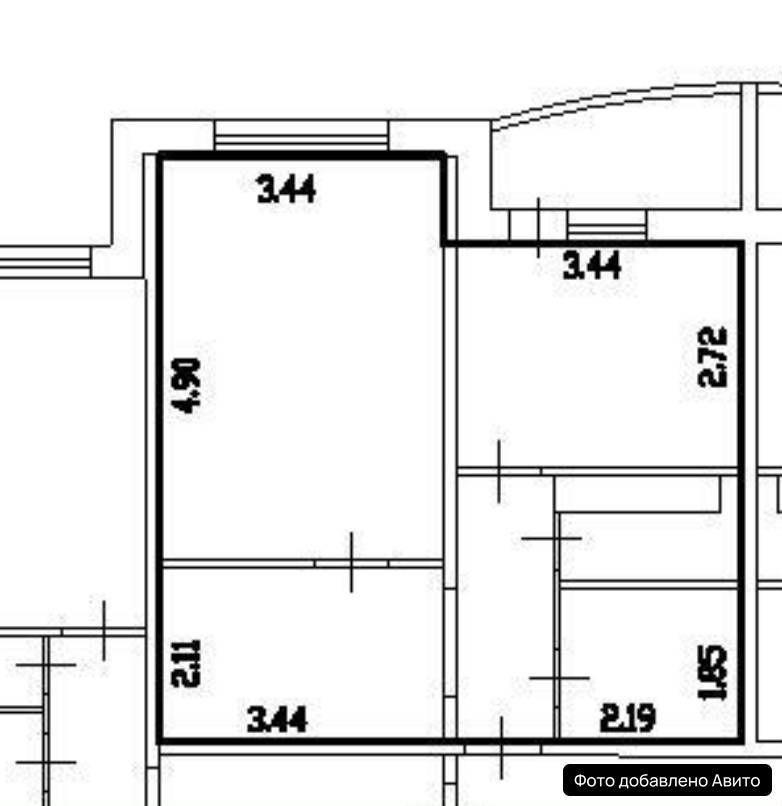 1-комнатная 43.3 м2 в ЖК undefined корпус null этаж 13