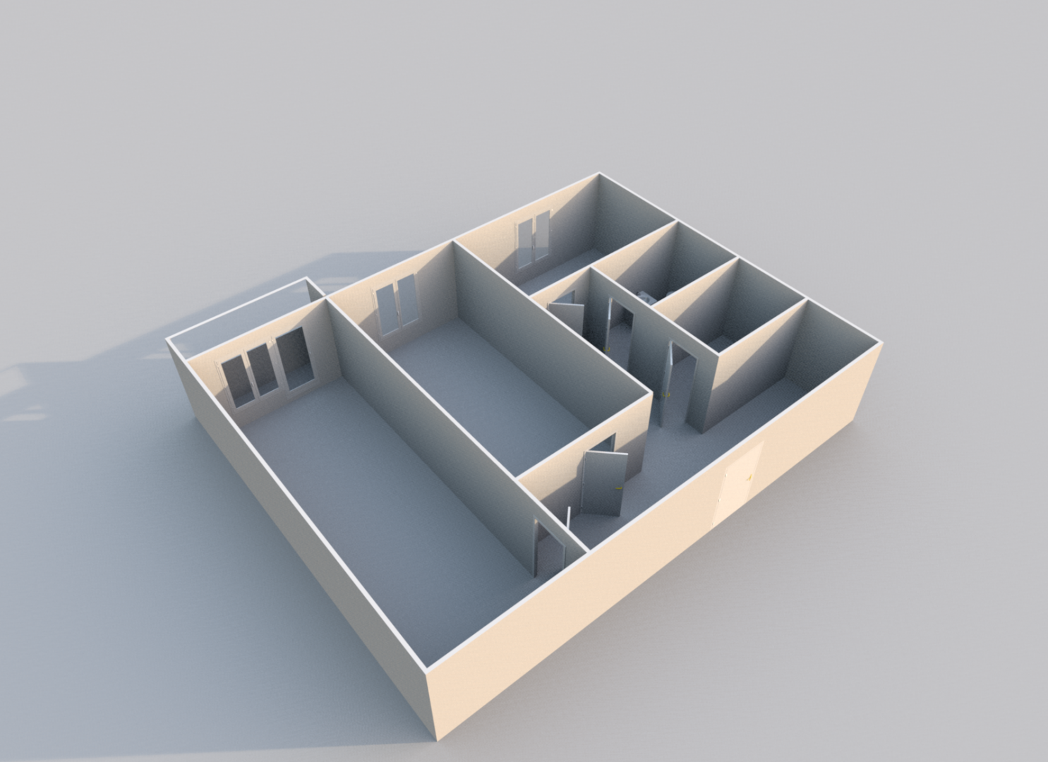 2-комнатная 43.7 м2 в ЖК undefined корпус null этаж 3