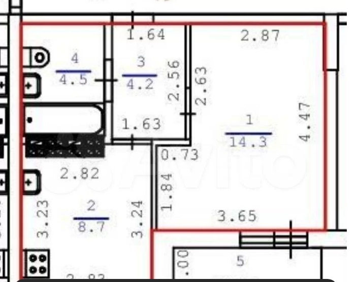 1-комнатная 31.7 м2 в ЖК undefined корпус null этаж 8