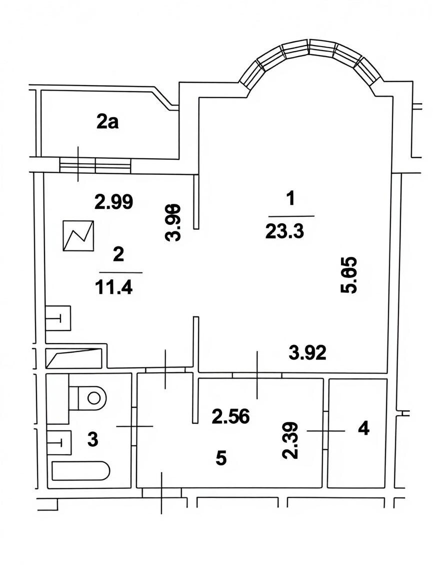 1-комнатная 52 м2 в ЖК undefined корпус null этаж 10