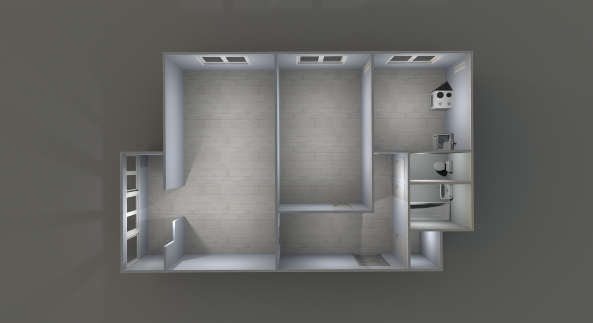 2-комнатная 44.5 м2 в ЖК undefined корпус null этаж 1