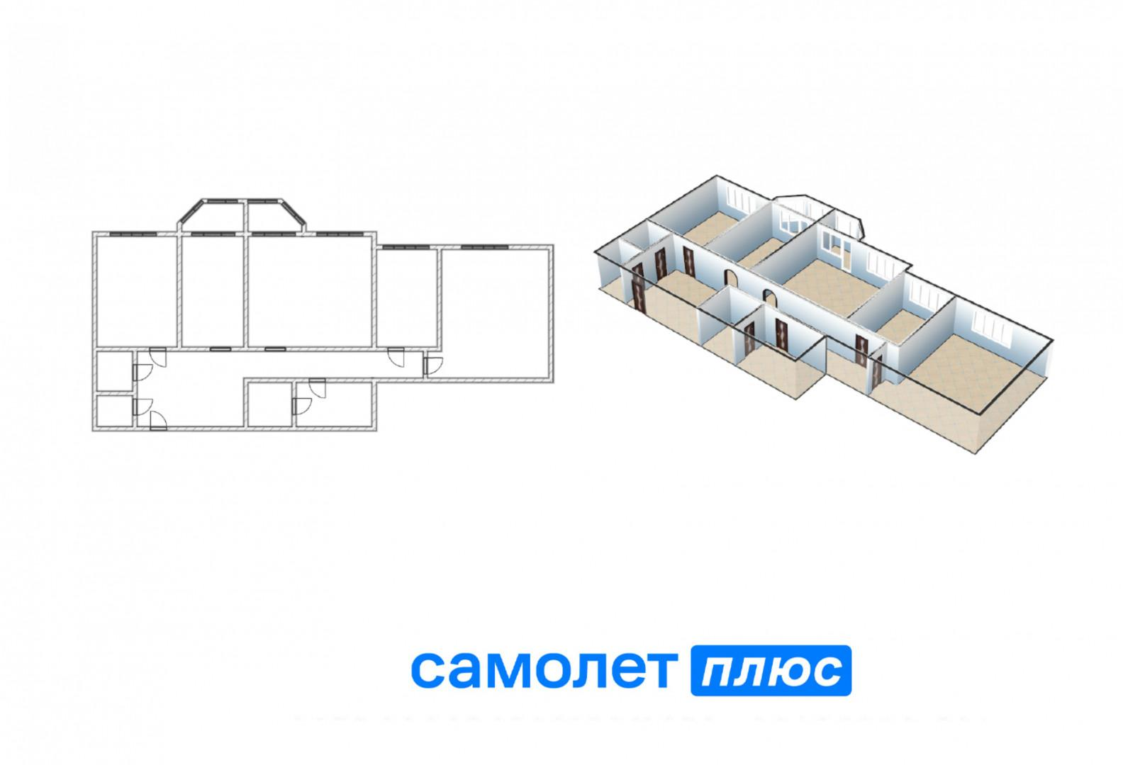 4-комнатная 151.4 м2 в ЖК undefined корпус null этаж 10