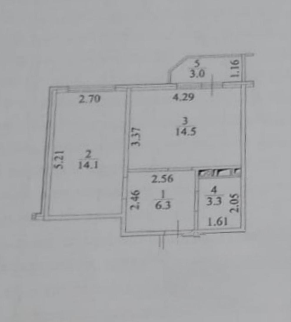 1-комнатная 38.2 м2 в ЖК undefined корпус null этаж 4