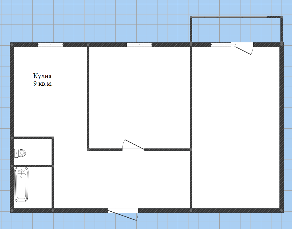 2-комнатная 49.2 м2 в ЖК undefined корпус null этаж 9