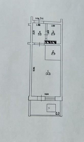 Студия 22.8 м2 в ЖК undefined корпус null этаж 6