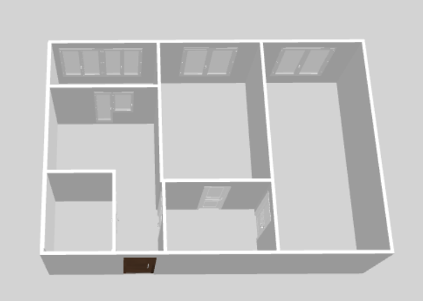 2-комнатная 60.7 м2 в ЖК undefined корпус null этаж 3