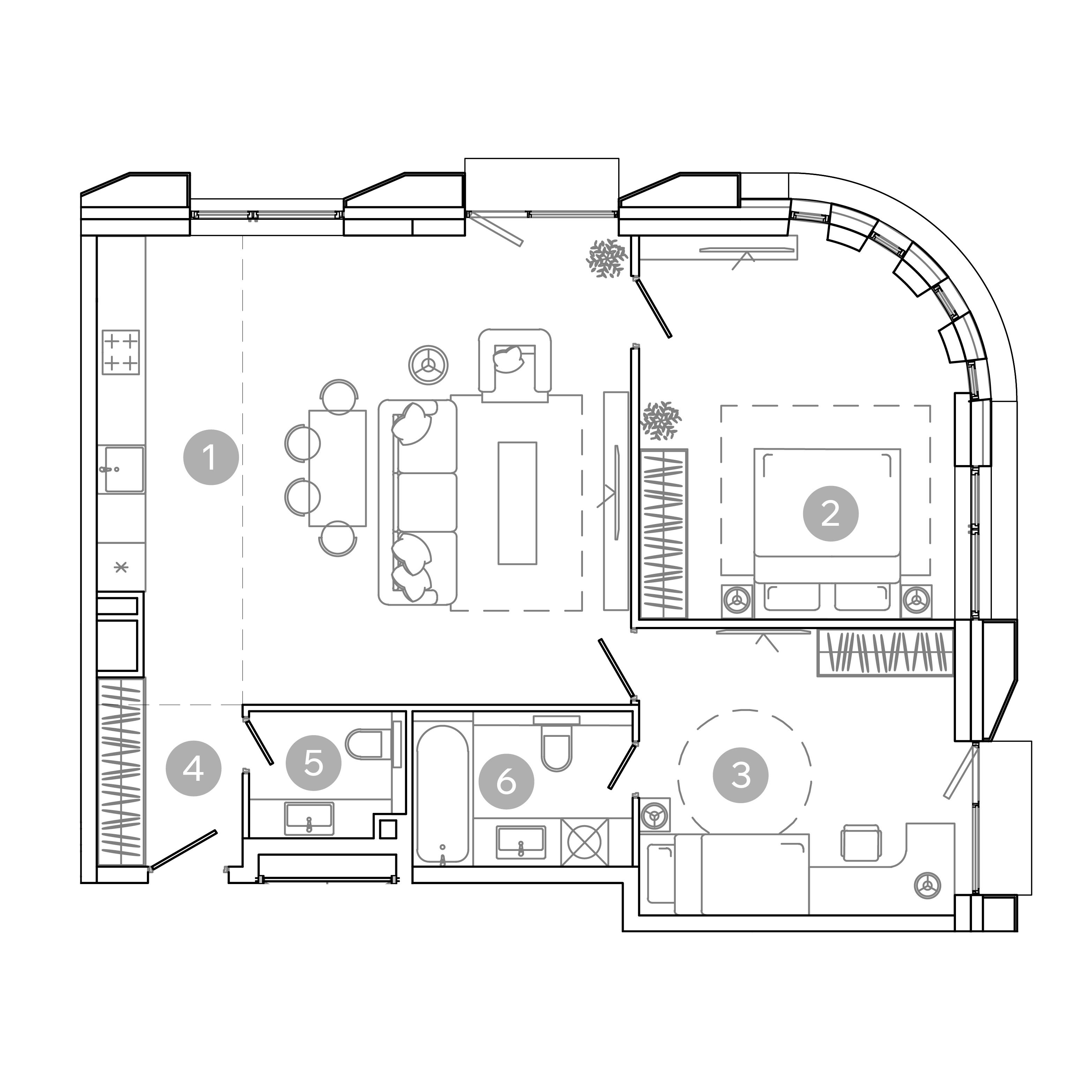 3-комнатная 80 м2 в ЖК УНО.Соколиная гора корпус null этаж 11