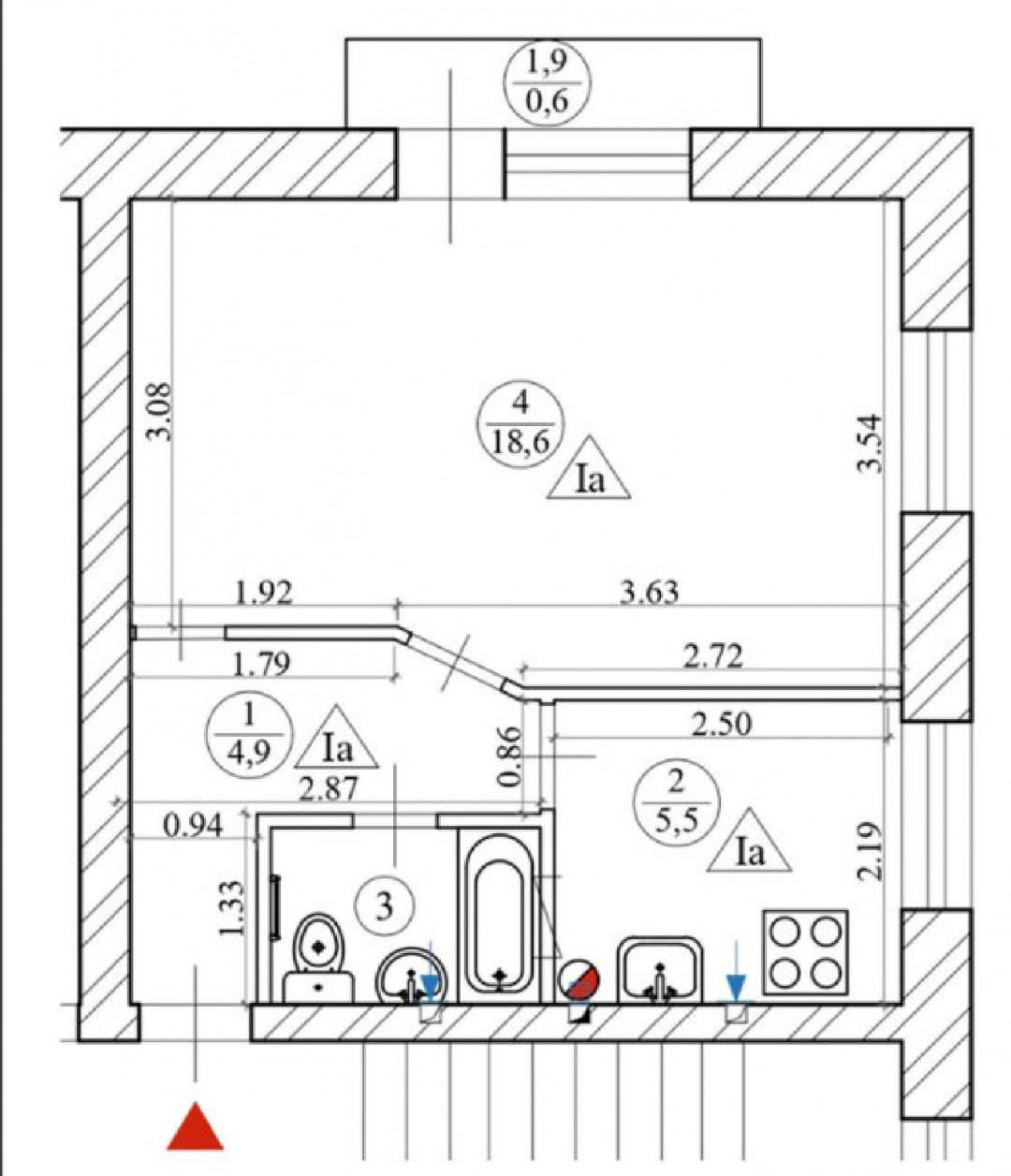 1-комнатная 31.7 м2 в ЖК undefined корпус null этаж 1