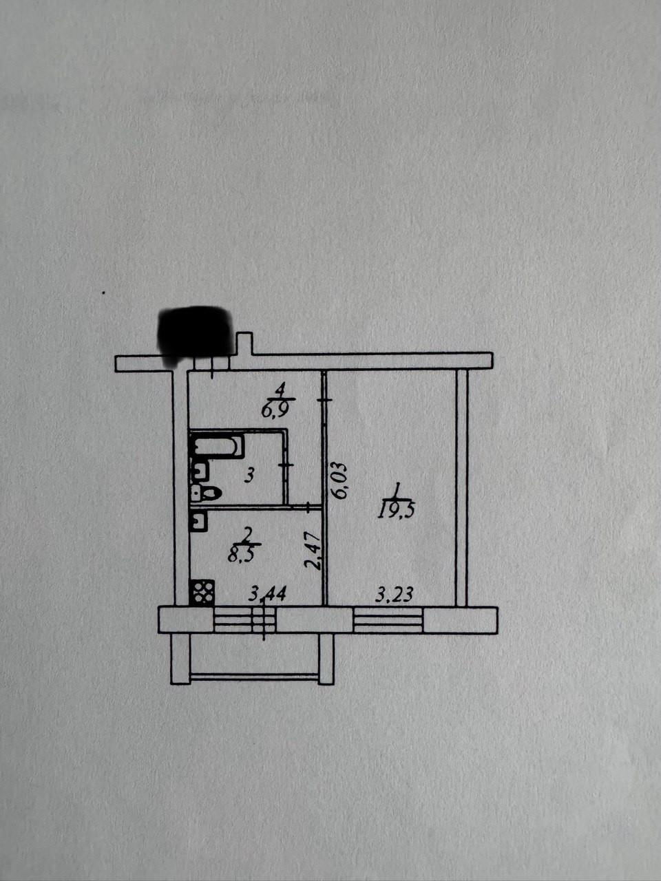 1-комнатная 39.4 м2 в ЖК undefined корпус null этаж 3