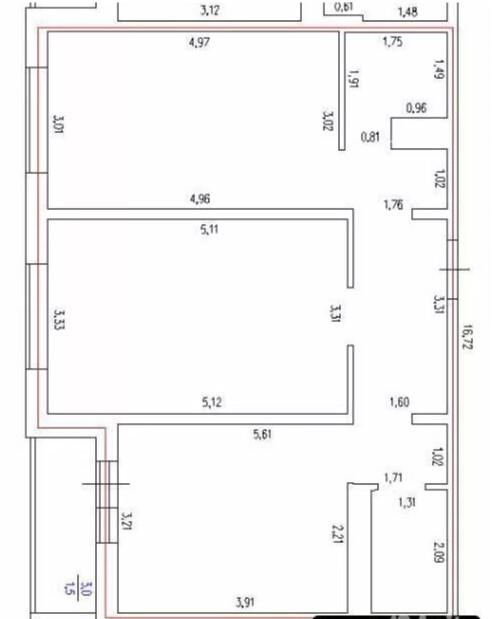 2-комнатная 59 м2 в ЖК undefined корпус null этаж 13