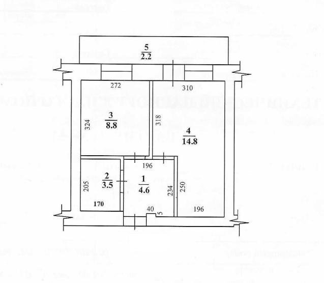1-комнатная 31.7 м2 в ЖК undefined корпус null этаж 2