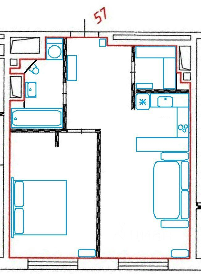 1-комнатная 37.6 м2 в ЖК undefined корпус null этаж 6