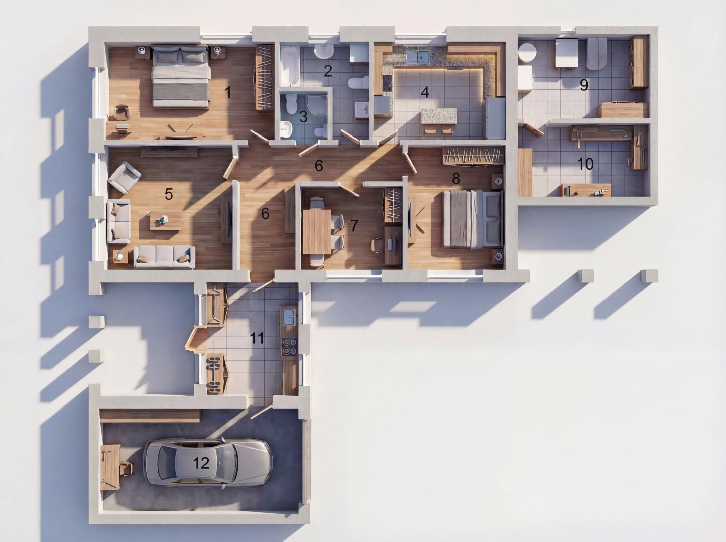 4-комнатная 126.1 м2 в ЖК undefined корпус null этаж null