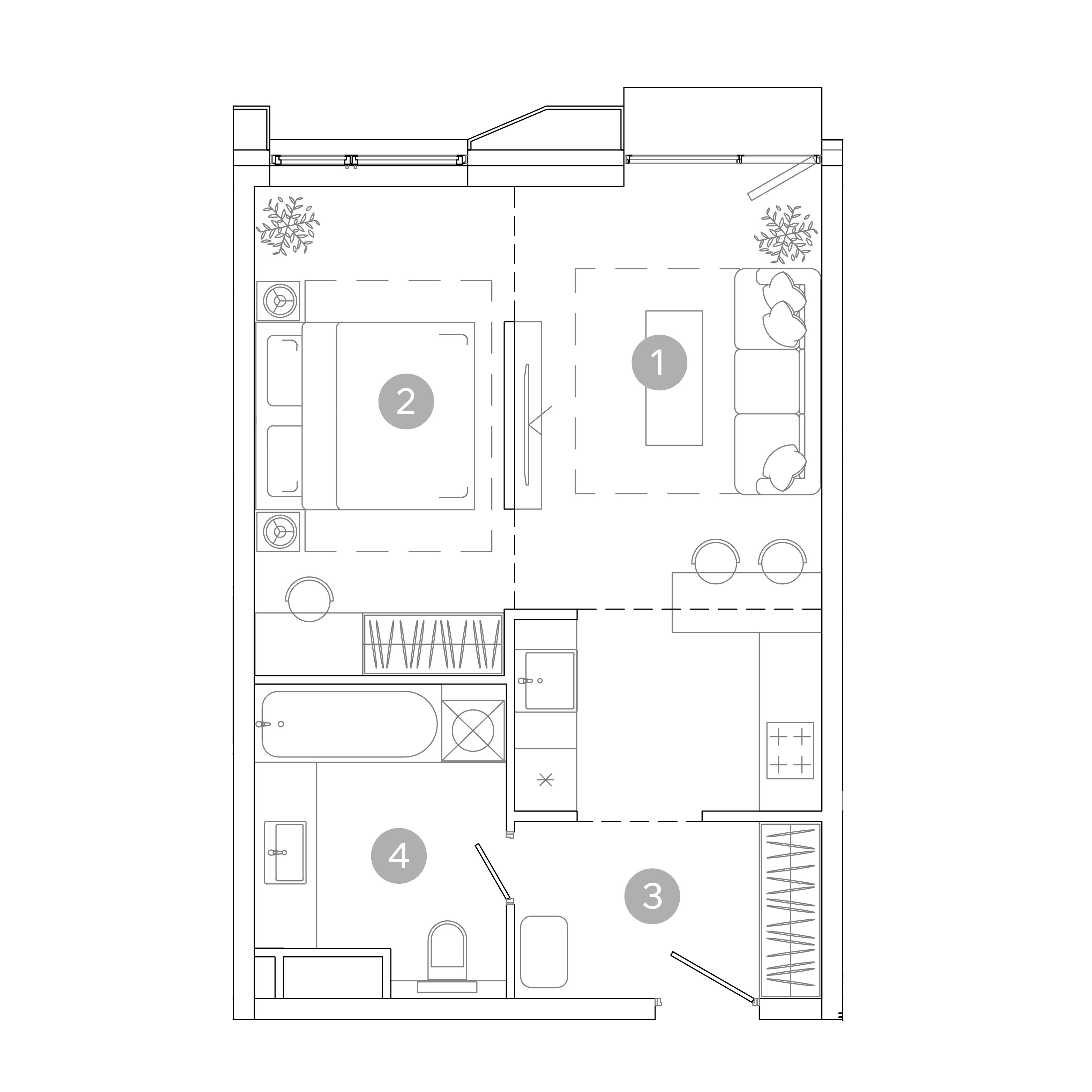 2-комнатная 40 м2 в ЖК УНО.Соколиная гора корпус null этаж 7