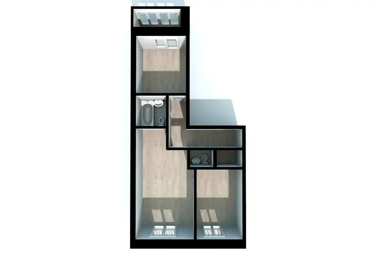 3-комнатная 62.5 м2 в ЖК undefined корпус null этаж 6