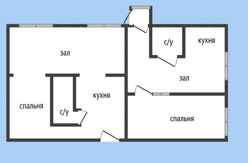 4-комнатная 105 м2 в ЖК undefined корпус null этаж 1