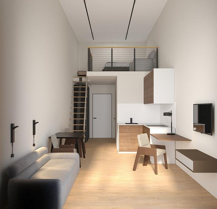 Студия 24 м2 в ЖК Гостиничный комплекс Аметист корпус null этаж 2