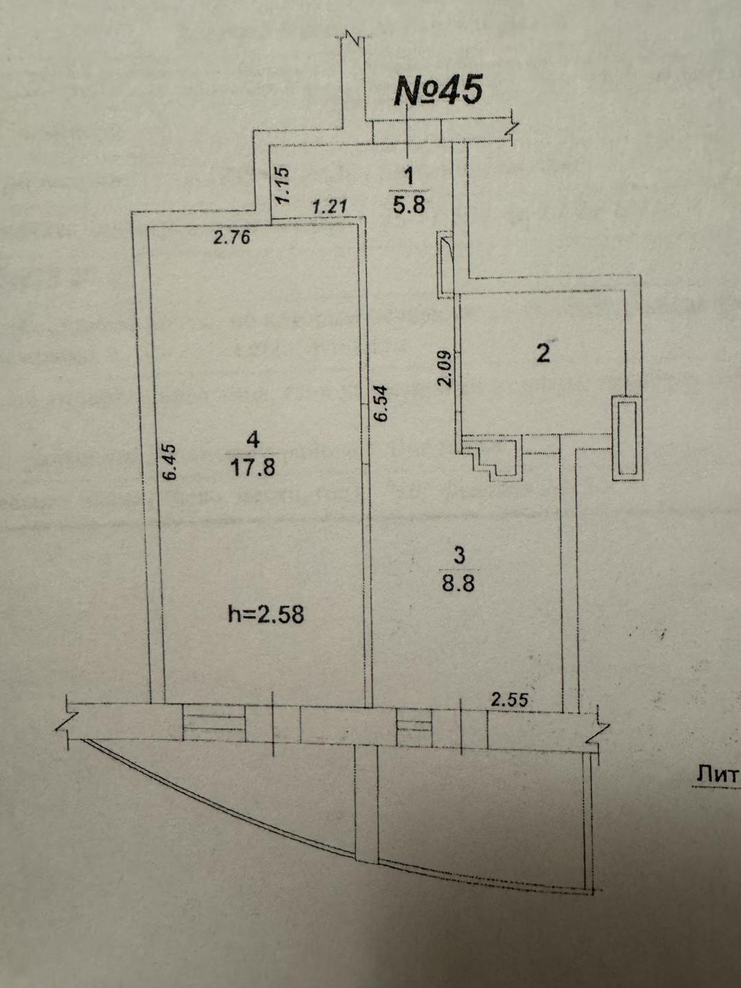 2-комнатная 36.6 м2 в ЖК undefined корпус null этаж 7