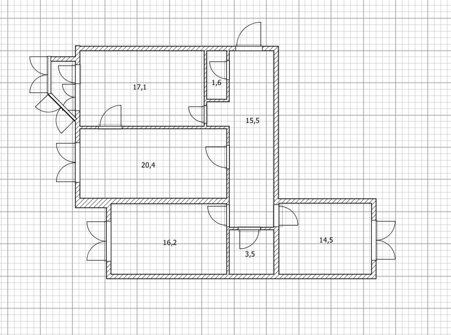 3-комнатная 88.8 м2 в ЖК undefined корпус null этаж 3