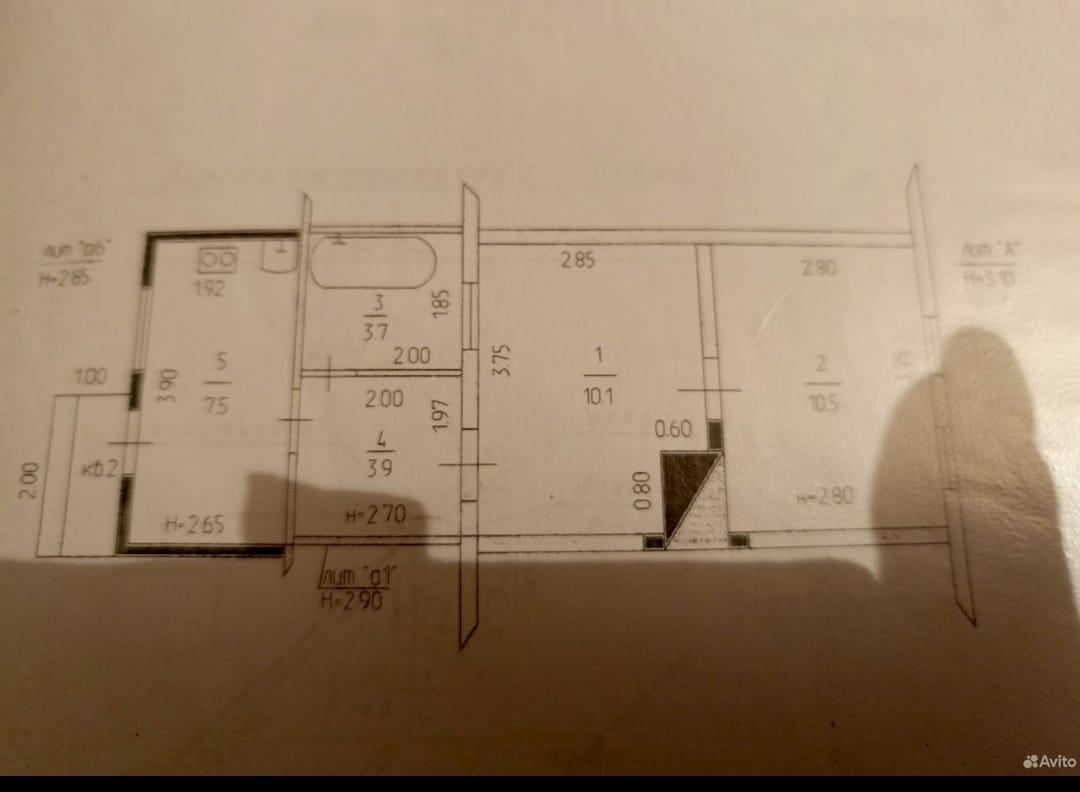 2-комнатная 35.7 м2 в ЖК undefined корпус null этаж 1