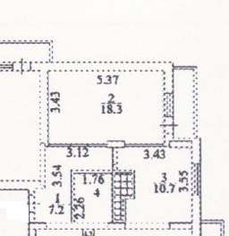 1-комнатная 40.2 м2 в ЖК undefined корпус null этаж 19