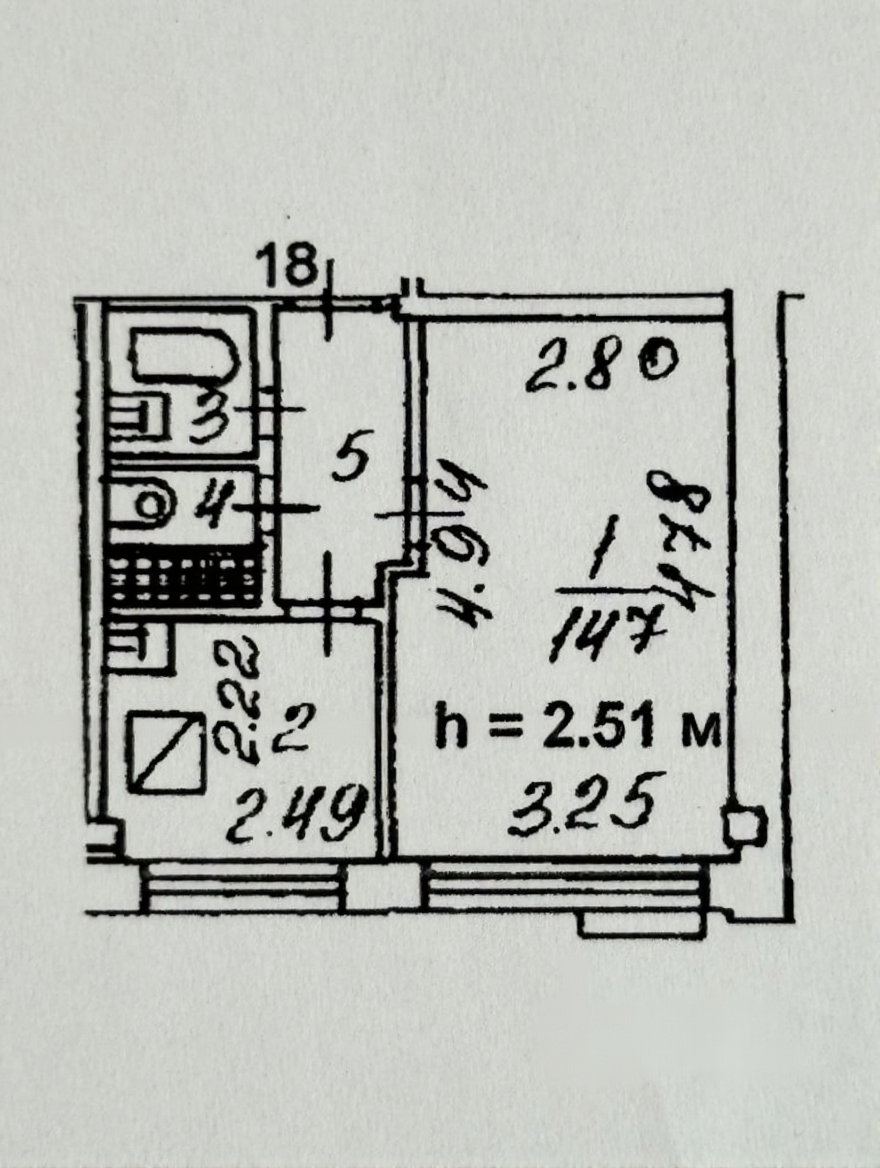 1-комнатная 28 м2 в ЖК undefined корпус null этаж 4