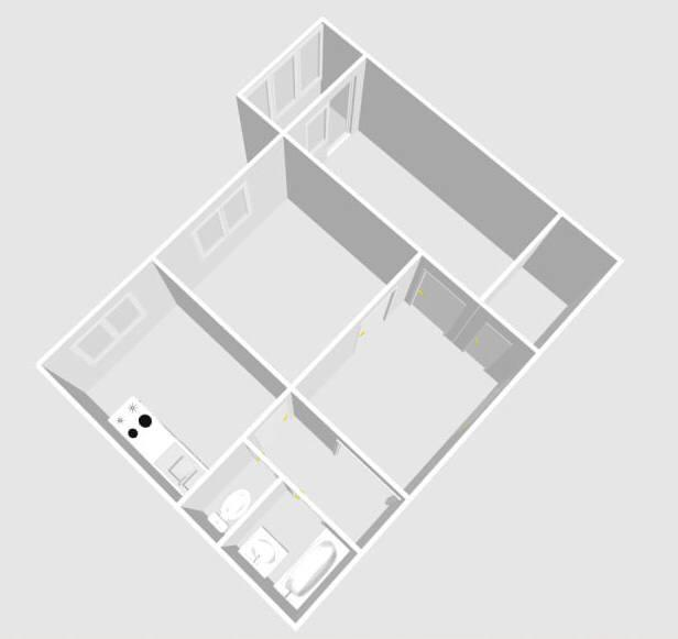 2-комнатная 51.4 м2 в ЖК undefined корпус null этаж 8