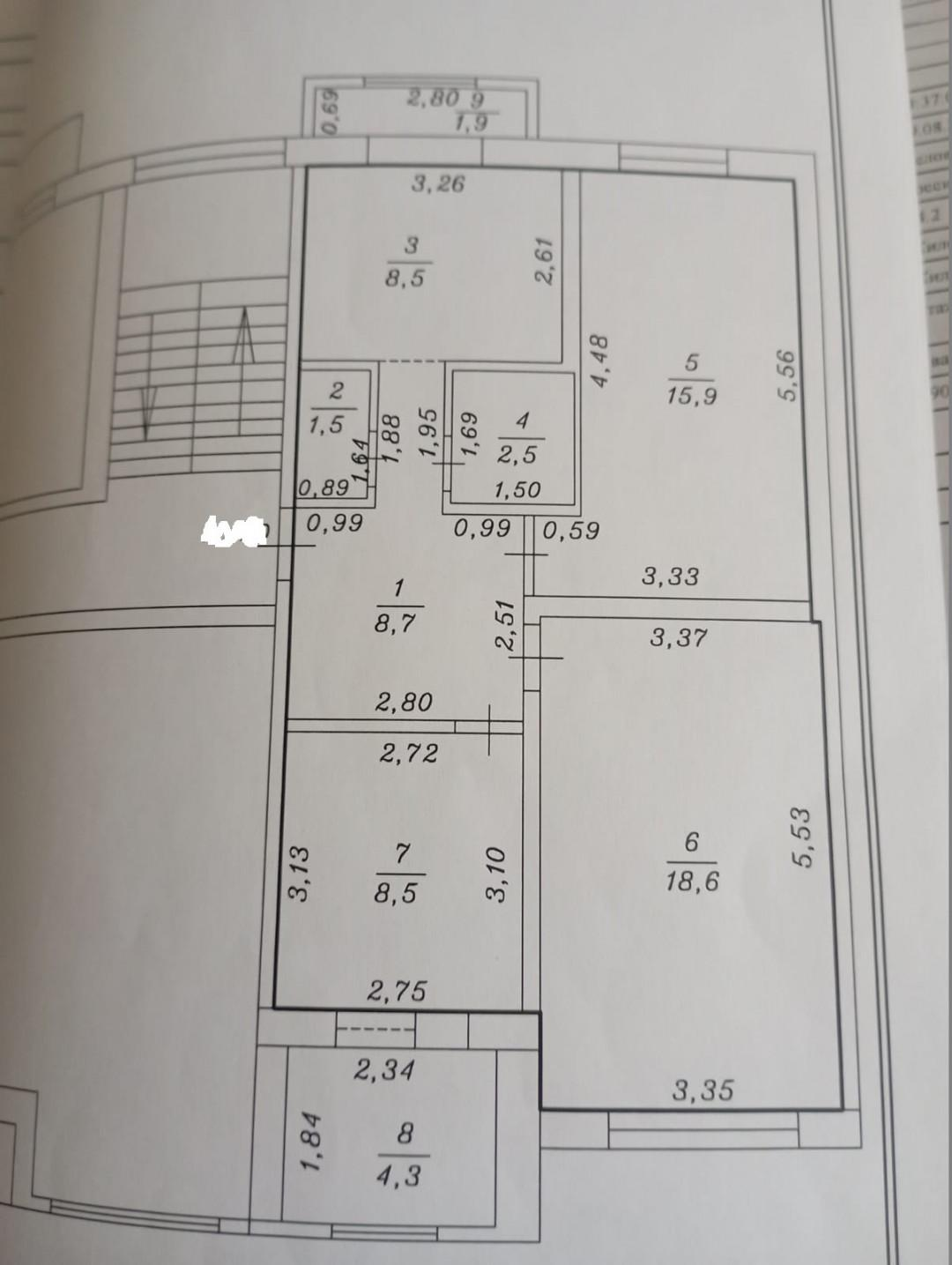 3-комнатная 70.4 м2 в ЖК undefined корпус null этаж 4
