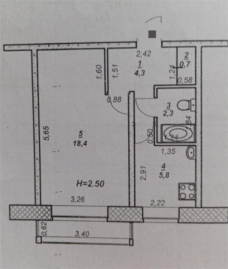 1-комнатная 30.1 м2 в ЖК undefined корпус null этаж 3