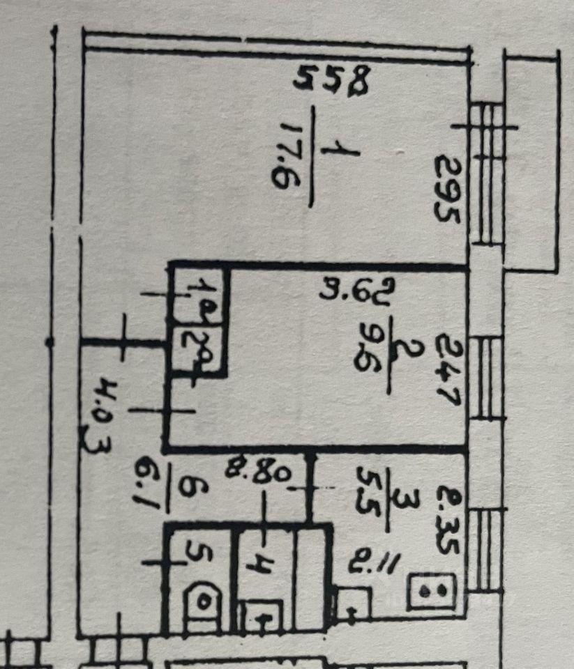 2-комнатная 43.7 м2 в ЖК undefined корпус null этаж 2