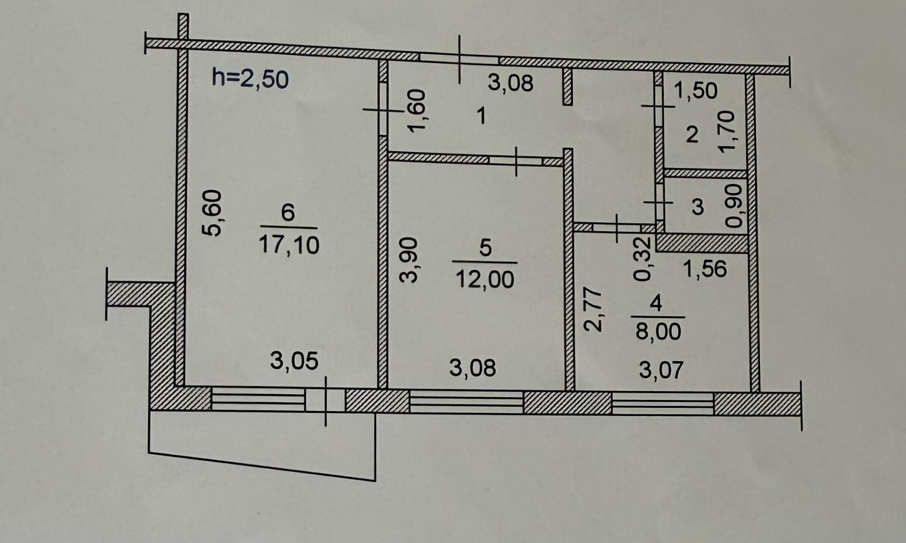 2-комнатная 49.8 м2 в ЖК undefined корпус null этаж 9