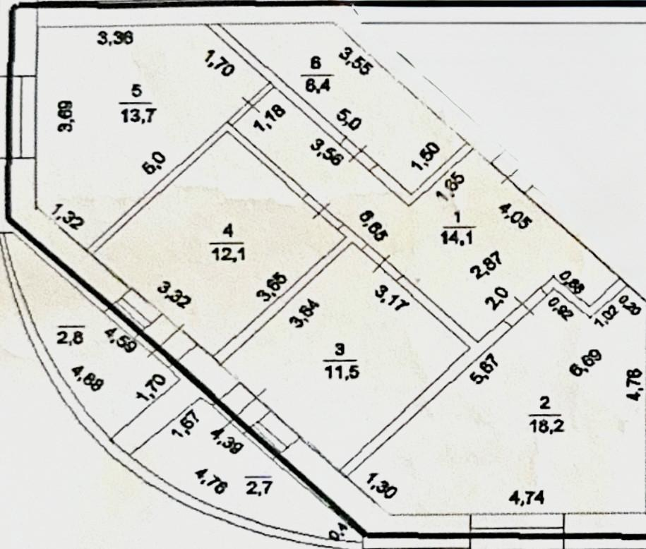 3-комнатная 76 м2 в ЖК undefined корпус null этаж 10