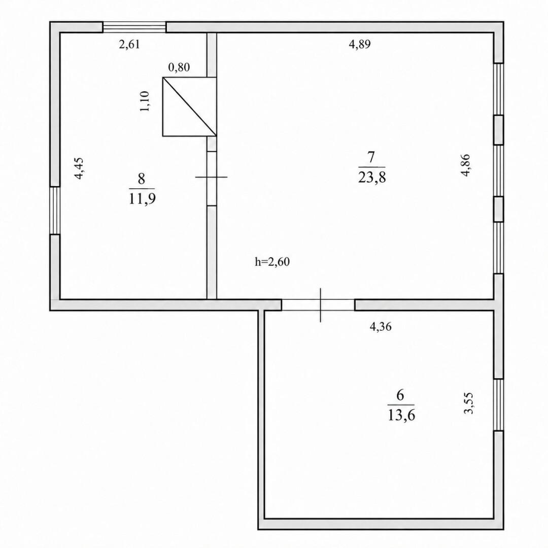2-комнатная 49.3 м2 в ЖК undefined корпус null этаж 1