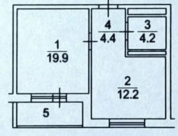 1-комнатная 39 м2 в ЖК undefined корпус null этаж 6