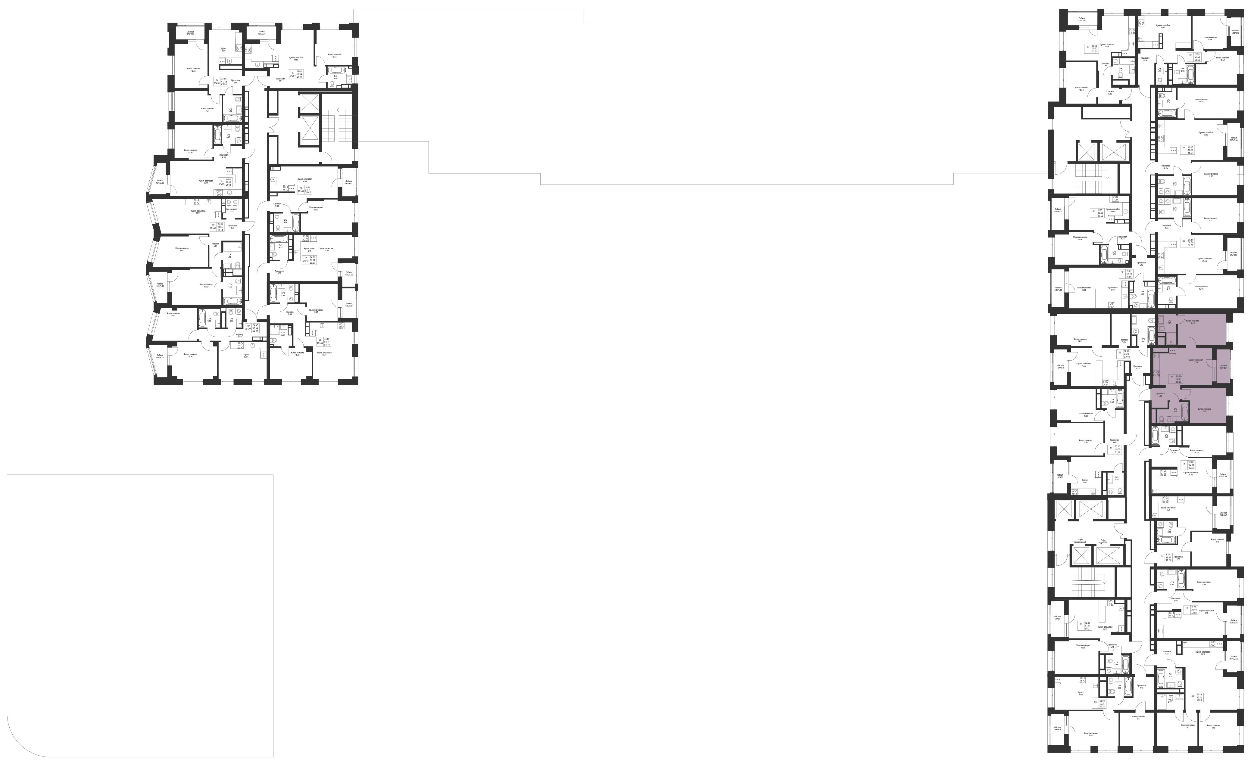 Студия 55 м2 в ЖК Мой Ритм корпус null этаж 13