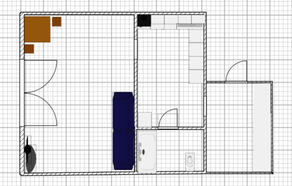 1-комнатная 19 м2 в ЖК undefined корпус null этаж 1